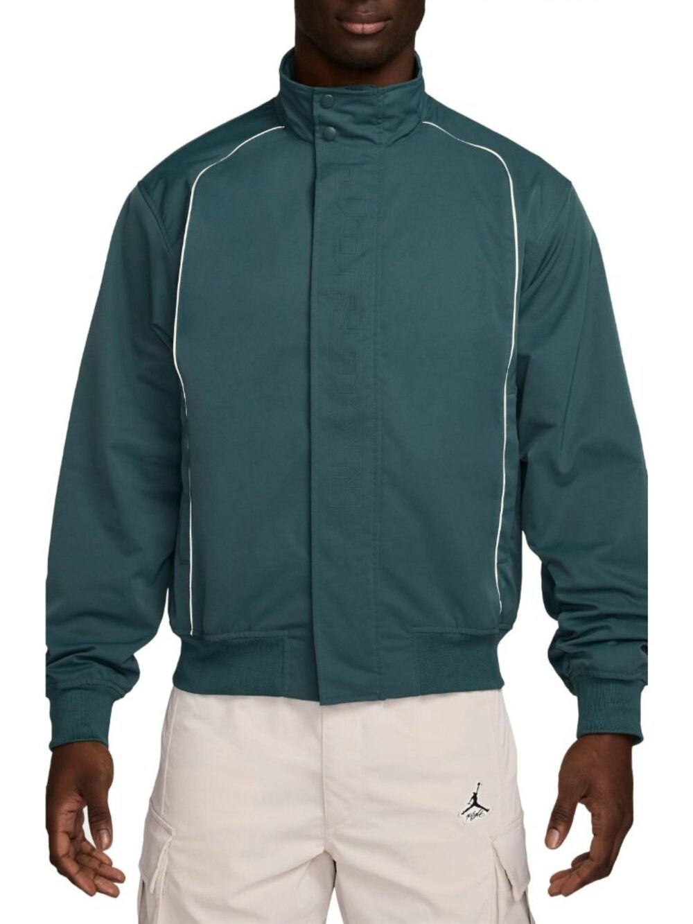 Nike Air Jordan MVP Men's Zip Jacket Oxidised Green / Sail FV7241-366 Size XL